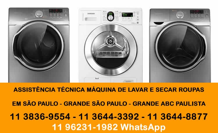 assistência técnica máquina de lavar e secar